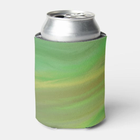 Forest Green Golf Fluid Marmer Blikjeskoeler (Blikje Voorkant)