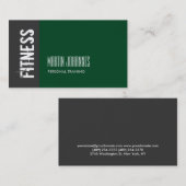 Forest Green Grey Personal Trainer Visitekaartje (Voorkant / Achterkant)