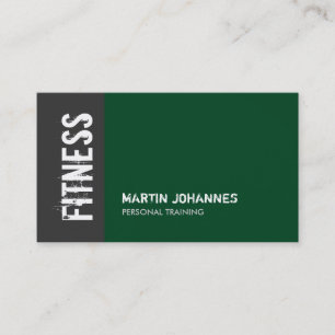 Forest Green Grey Personal Trainer Visitekaartje