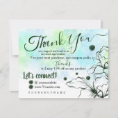 Forest Green - Hartelijk dank voor uw bestellingsk Bedankkaart (Voorkant)