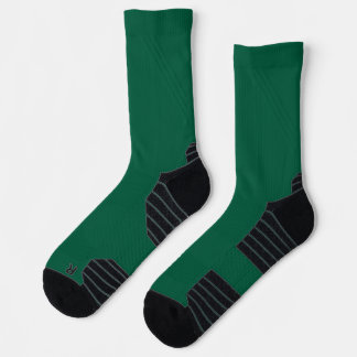 Forest Green High-Performance Athletic Crew-Sokken Sokken