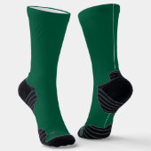 Forest Green High-Performance Athletic Crew-Sokken Sokken (Gebogen)