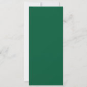 Forest Green Hockey Ticket Wedding Invitation Kaart (Achterkant)