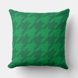 Forest Green Houndstooth Kussen