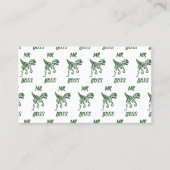 Forest Green Hunter Raptor Visitekaartje (Voorkant)