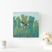 Forest Green II Vierkante Klok (Huis)