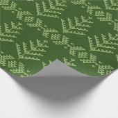 Forest Green Kerstcadeaupapier voor bosbranden Cadeaupapier (Hoek)