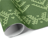 Forest Green Kerstcadeaupapier voor bosbranden Cadeaupapier (Rol Hoek)