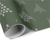 Forest Green-kerstinpakken papier (Rol Hoek)