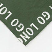 Forest Green Lacrosse My Heart Fleece Blanket (Hoek)