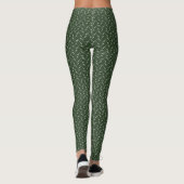 Forest Green Lacrosse White Sticks gepatterd Leggings (Achterkant)