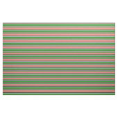 Forest Green, Light Coral, Black & Lavender Lines Stof (Fat Quarter)