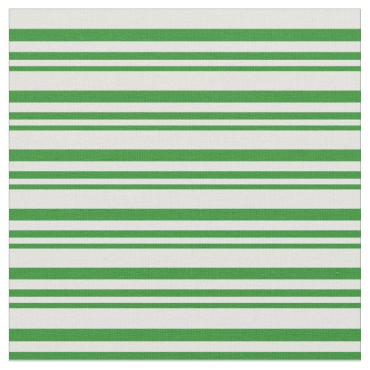 Forest Green & Light Cyan Stripes Stof (Close Up)