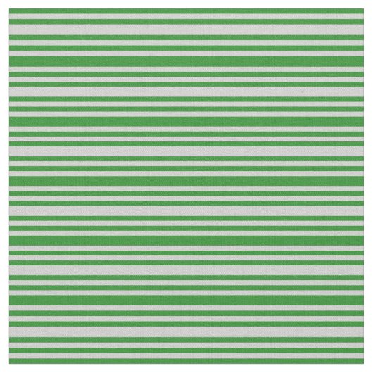 Forest Green & Light Grey Colour Lined Pattern Stof (Close Up)