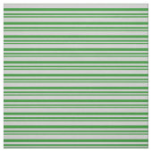 Forest Green & Light Grey Lines/Stripes Pattern Stof (Swatch)