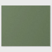 Forest Green Linen Texture Image Gold frame Cadeaupapier (Vlak)