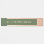 Forest Green Linen Texture  Imitation Deurbordje (Voorkant)