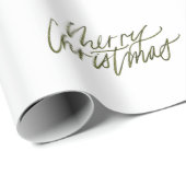 Forest Green Merry-kerstcadeautje Cadeaupapier (Rol Hoek)