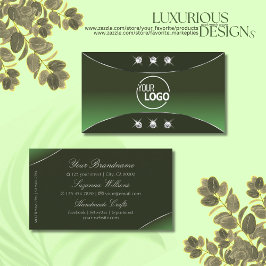Forest Green met Silver Decor Diamonds en Logo Visitekaartje