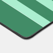 Forest Green & Mint Green Stripes Patroonnaam Bureaumat (Hoek)