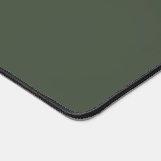 Forest Green Monogram Stylish Trendy Modern Bureaumat (Hoek)