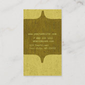 Forest Green Monogram Urban Rusted Visitekaartje (Achterkant)