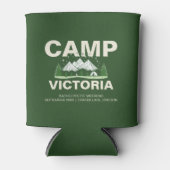 Forest Green Mountain Camping Bachelorette Party Blikjeskoeler (Voorkant)