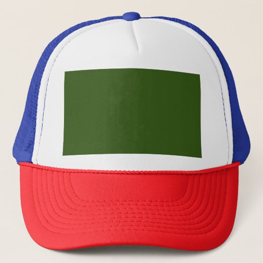 Forest Green, Navy Green Trucker Hat Trucker Pet (Voorkant)
