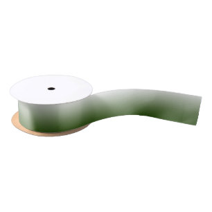 Forest Green Ombre Satijnen Lint