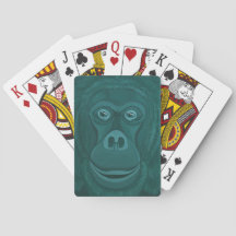 Forest Green Orangutan-speelkaarten