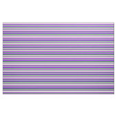 Forest Green, Paars, Orchid & Light Cyan Pattern Stof (Fat Quarter)