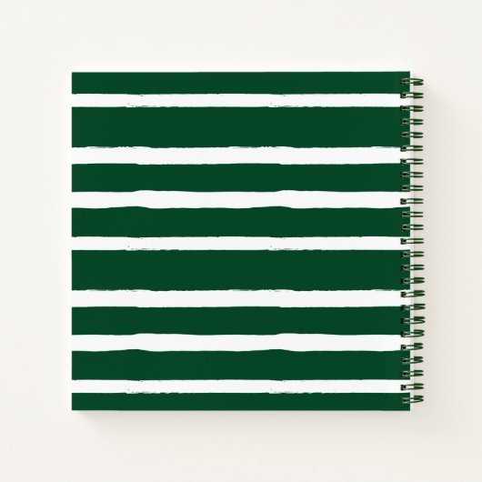 Forest Green Photo Collage 8 Pics Family Recipes Notitieboek (Achterkant)