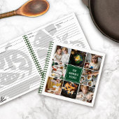 Forest Green Photo Collage 8 Pics Family Recipes Notitieboek