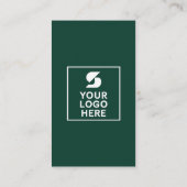 Forest Green Photo Logo Real Estate Agent  Visitekaartje (Achterkant)