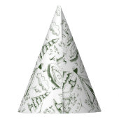 Forest Green Pine Trees Campfire Camping Verjaarda Feesthoedjes (Achterkant)