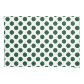 Forest Green Polka Dots Kussensloop (Voorkant)