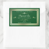 Forest Green Product Label Gold Lijst Roos (Tas)