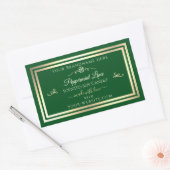Forest Green Product Label Gold Lijst Roos (Envelop)