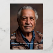 Forest Green Roos Gold 70e aangepaste verjaardagsf Folie Uitnodiging (Achterkant)