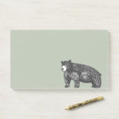 Forest Green Rustic Black Beer Post-it® Notes (Op bureau)