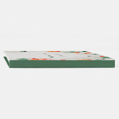 Forest Green Rustic Oranje White Floral Gastenboek (Rug)