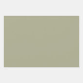 Forest Green & Sage Checkerboard en massieve kleur Inpakpapier Vel (Voorkant 3)