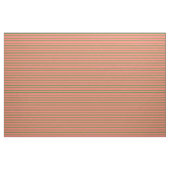 Forest Green & Salmon Lines/Stripes Pattern Stof (Yard (91,4 cm))