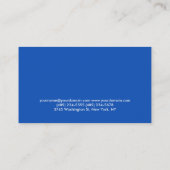 Forest Green Sapphire Blue Trainer Visitekaartje (Achterkant)