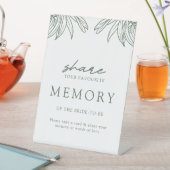 Forest Green Share A Memory Vrijgezellenfeest Sign Reclamebord Met Voetstuk (Insitu)