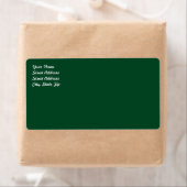 Forest Green Shipping Label (Insitu)
