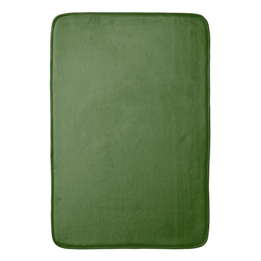 Forest Green: Solid Color Badmat (Voorkant Verticaal)