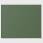 Forest Green Solid Color Cadeaupapier (Vlak)