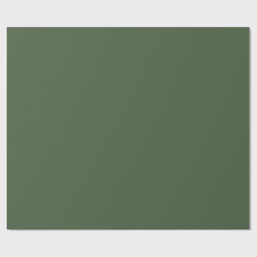 Forest Green Solid Color Cadeaupapier (Vlak)