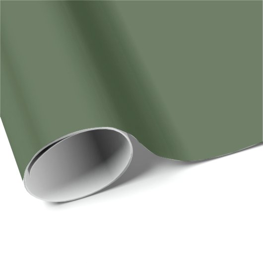 Forest Green Solid Color Cadeaupapier (Rol Hoek)